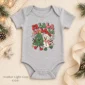 fa la la snowman and Christmas tree baby bodysuit color options