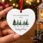 family Christmas ornament product image size detail