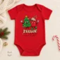 Feelin' Jolly Christmas baby bodysuit color options