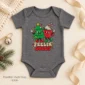 Feelin' Jolly Christmas baby bodysuit color options
