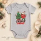 Feelin' Jolly Christmas baby bodysuit color options
