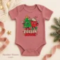 Feelin' Jolly Christmas baby bodysuit color options