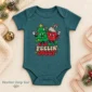 Feelin' Jolly Christmas baby bodysuit color options