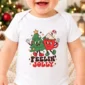 Feelin' Jolly Christmas baby bodysuit front view