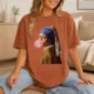 girl with a pearl earring shirt t-shirt lifestyle scene
