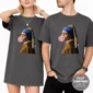 girl with a pearl earring shirt t-shirt product photo