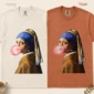girl with a pearl earring shirt t-shirt color options