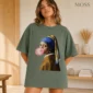girl with a pearl earring shirt t-shirt color options
