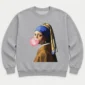 girl with a pearl earring shirt t-shirt close-up detail