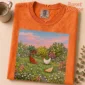 hen shirt or t-shirt styled product photo