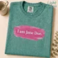 i am jane doe lettering multi-style apparel t-shirt mockup view