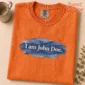i am john doe lettering multi-style apparel t-shirt front view