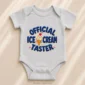 ice cream taster baby bodysuit product photo