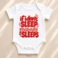 if i don't sleep nobody sleeps chenille look baby bodysuit & toddler styled product photo