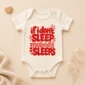 if i don't sleep nobody sleeps chenille look baby bodysuit & toddler front view