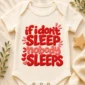 if i don't sleep nobody sleeps chenille look baby bodysuit & toddler close-up detail
