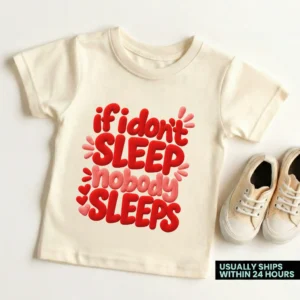 if i don't sleep nobody sleeps chenille look baby bodysuit & toddler