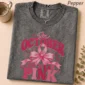 in october we wear pink shirt t-shirt mockup view