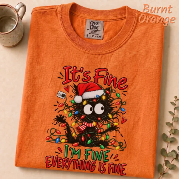 New Year's It's Fine / I'm Fine / Everything Is Fine Shirt — alternate product mockup it's fine / i'm fine / everything is fine shirt t-shirt product photo