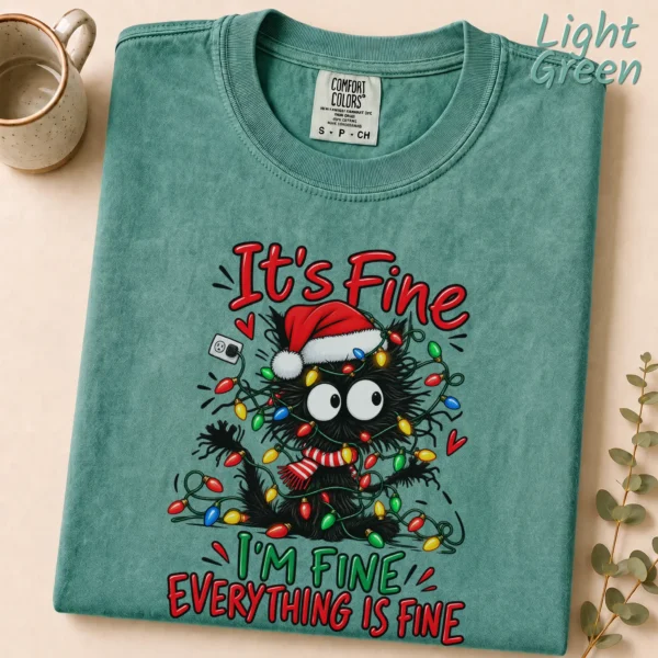 New Year's It's Fine / I'm Fine / Everything Is Fine Shirt — alternate product mockup it's fine / i'm fine / everything is fine shirt t-shirt front view