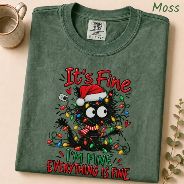 New Year's It's Fine / I'm Fine / Everything Is Fine Shirt — alternate product mockup it's fine / i'm fine / everything is fine shirt t-shirt product photo