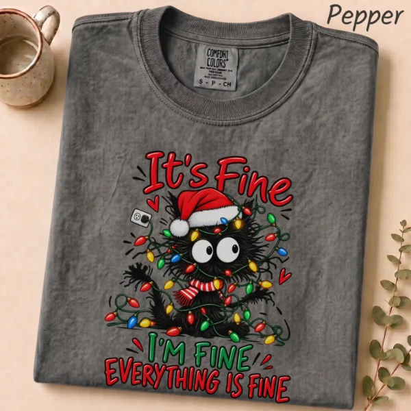 New Year's It's Fine / I'm Fine / Everything Is Fine Shirt — alternate product mockup it's fine / i'm fine / everything is fine shirt t-shirt product photo