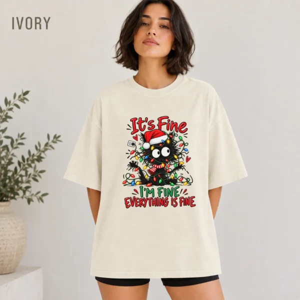 New Year's It's Fine / I'm Fine / Everything Is Fine Shirt — alternate product mockup it's fine / i'm fine / everything is fine shirt t-shirt color options
