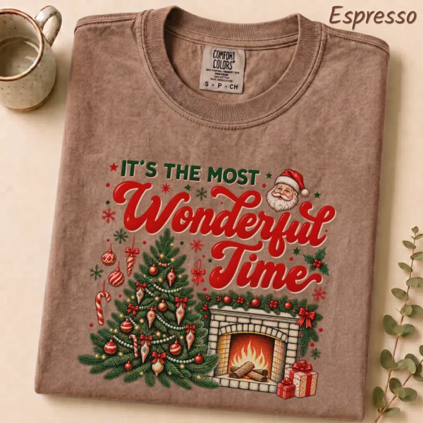 New Year's It's the Most Wonderful Time Shirt — alternate product mockup it's the most wonderful time shirt t-shirt lifestyle scene