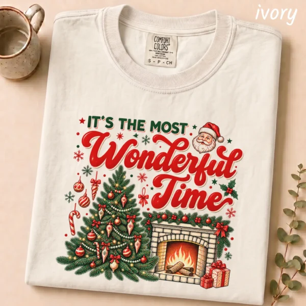 New Year's It's the Most Wonderful Time Shirt — alternate product mockup it's the most wonderful time shirt t-shirt front view