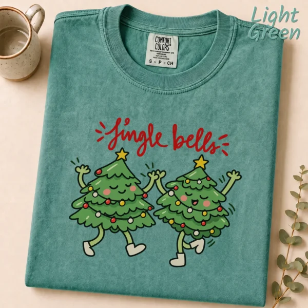 New Year's Jingle Bells Shirt — alternate product mockup jingle bells shirt t-shirt front view