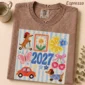 large blue 2027 numerals multi-style apparel t-shirt product photo