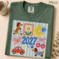 large blue 2027 numerals multi-style apparel t-shirt product photo