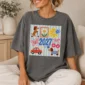 large blue 2027 numerals multi-style apparel t-shirt lifestyle scene