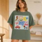 large blue 2027 numerals multi-style apparel t-shirt color options