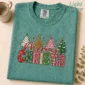 large merry new year's lettering multi-style apparel t-shirt lifestyle scene