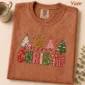 large merry new year's lettering multi-style apparel t-shirt product photo