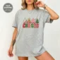 large merry new year's lettering multi-style apparel t-shirt product photo