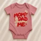 mom dad me baby bodysuit product detail