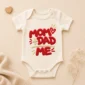 mom dad me baby bodysuit front view