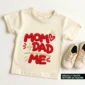 mom dad me baby bodysuit product photo