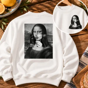 mona lisa lollipop shirt t-shirt