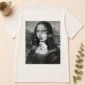 mona lisa lollipop shirt t-shirt back view