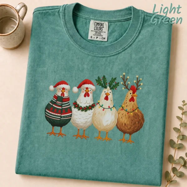 New Year's Chicken Shirt — alternate product mockup new year's chicken shirt t-shirt product photo