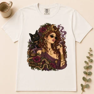 occult botanical portrait shirt t-shirt