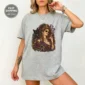 occult botanical portrait shirt t-shirt styled product photo