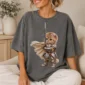 orange tabby kitten knight shirt t-shirt lifestyle scene