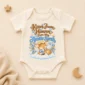 personalized auntie in heaven memorial baby bodysuit close-up detail