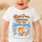 personalized auntie in heaven memorial baby bodysuit close-up detail