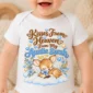 personalized auntie in heaven memorial baby bodysuit close-up detail