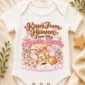 personalized auntie in heaven memorial baby bodysuit close-up detail